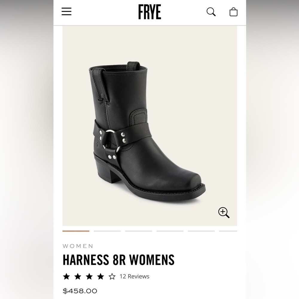 Frye harness 8R women's boots size 6